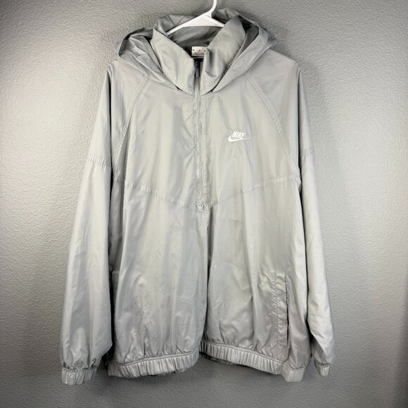 Men's Gray Nike Windbreaker - Picture 1 of 12